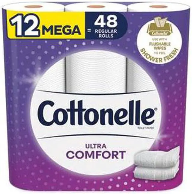 Alt view image 5 of 5 - Cottonelle Ultra ComfortCare Toilet Paper 2 Ply 12 Rolls 48 Pack 4859654165