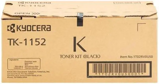 Alt view image 8 of 8 - Black Toner Cartridge for Kyocera TK-1152 ECOSYS M2635dw, Genuine Kyocera Brand