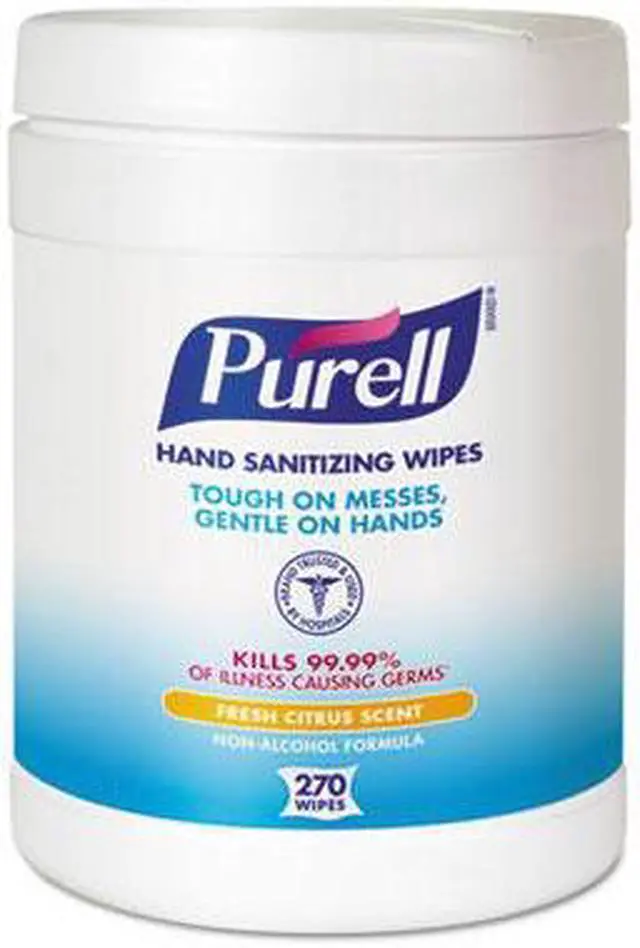 Alt view image 6 of 7 - Gojo - 9113-06 - Sanitizing Hand Wipes, 6 x 6 3/4, White, 270/Canister - QTY 1 Canister
