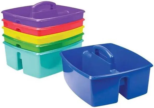 Alt view image 3 of 3 - Storex Large Caddy 11-1/5"Wx13-1/5"x10-3/4"H 6/CT Assorted 00948U06C