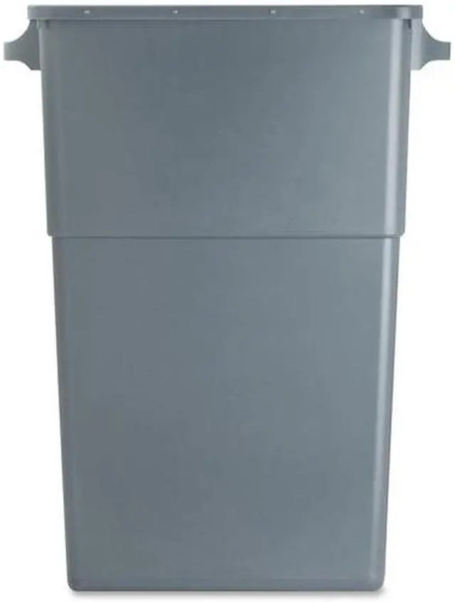 Alt view image 11 of 11 - Genuine Joe Waste Container 23 Gallon 22-1/2"W x 11"D x 30" Gray 60465