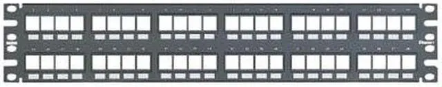 Alt view image 7 of 7 - Panduit PDTNKPP48FMY 48-port flush mount modular patch panel