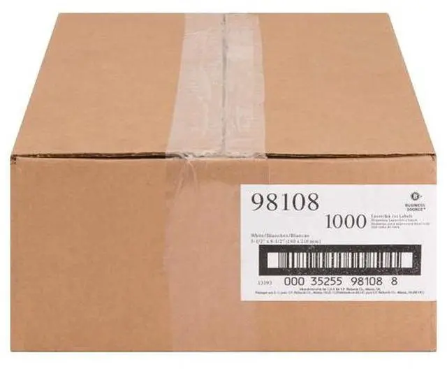 Alt view image 7 of 8 - Business Source Bright White Premium-Quality Internet Shipping Labels, 1000/CT