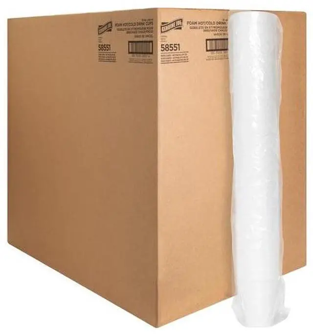 Alt view image 7 of 7 - Foam Cups 10 oz. 1000/CT White