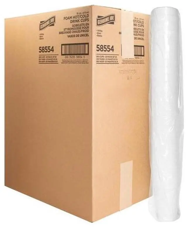 Alt view image 9 of 9 - Foam Cups 16 oz. 500/CT White