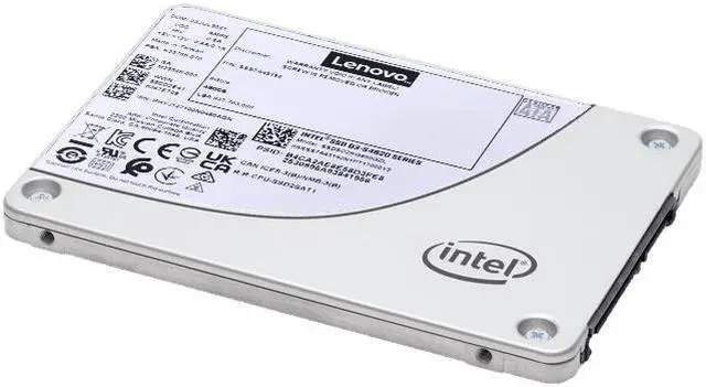 Alt view image 4 of 7 - Lenovo S4620 1.92 TB Rugged Solid State Drive - 2.5" Internal - SATA (SATA/600) - Mixed Use - Server Device Supported - 4 DWPD - 14336 TB TBW - 550 MB/s Maximum Read Transfer Rate - Hot Swappable