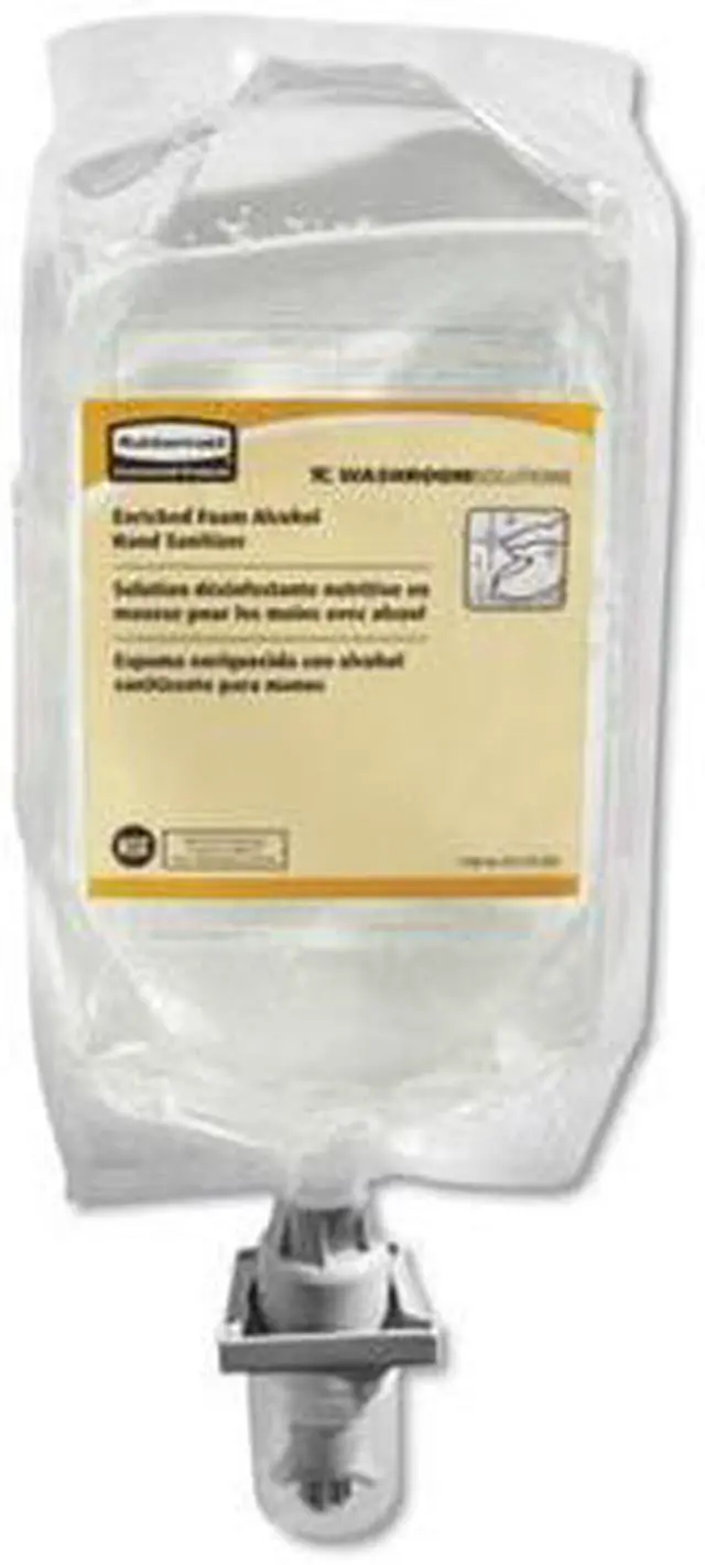 Alt view image 3 of 4 - Rubbermaid Commercial 2080802 AutoFoam Hand Sanitizer Refill, With Alcohol, Clear, 1000 mL, 4 / Carton