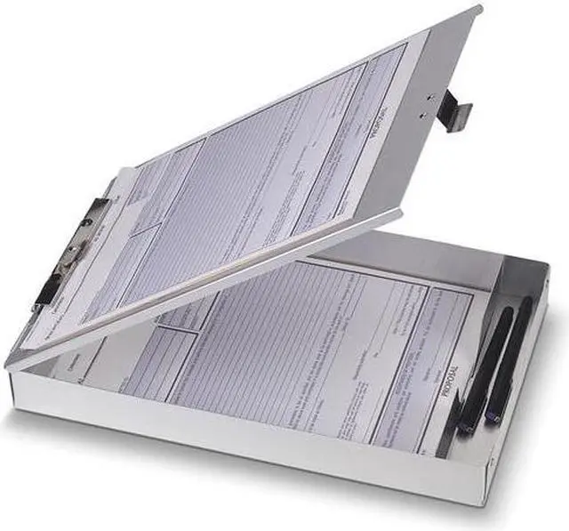 Alt view image 14 of 14 - Officemate Storage Clipboard 1-1/2" Deep Steel Clip 9"x13" AM 83200