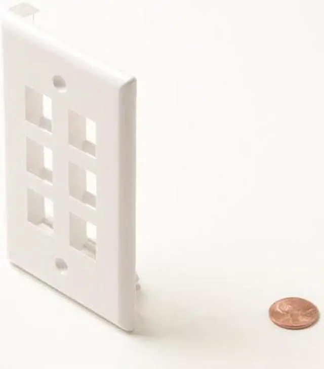 Main image of 6-Cavity White Keystone Plate