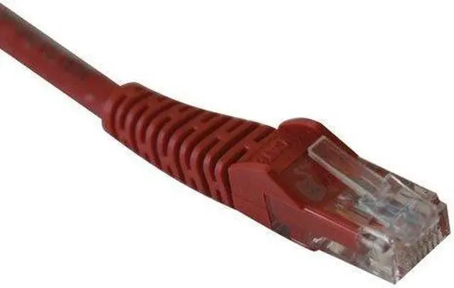 Main image of TRIPP LITE N001-015-RD 15FT CAT5E CAT5 350MHZ SNAGLESS PATCH CABLE RJ45 M/M RED 15