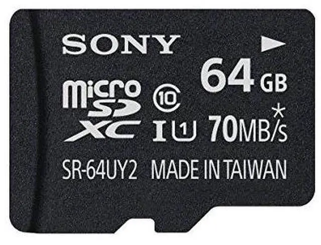 Alt view image 2 of 13 - Sony 64GB Class 10 UHS-1 Micro SDXC up to 70MB/s Memory Card