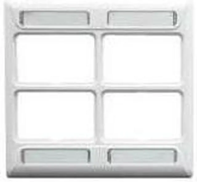 Main image of ICC IC108FD4WH FACEPLATE, ELITE, 2-GANG, 4-PORT, WHITE