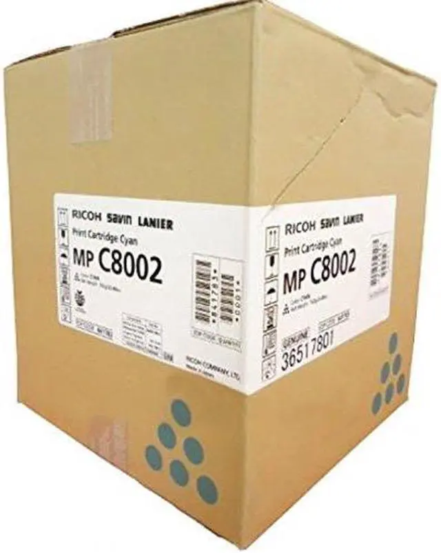 Main image of Cyan Toner Cartridge for Ricoh 841783 MP C6502SP, MP C8002SP, Genuine Ricoh Brand