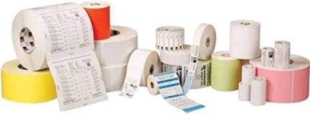 Main image of Zebra 10018351 Z-Perforated 2000T With Rubber Adhesive - 4" Width X 2" Length - 4 Roll - Rectangle - 3000/Roll - 3" Core - Paper - Thermal Transfer - White