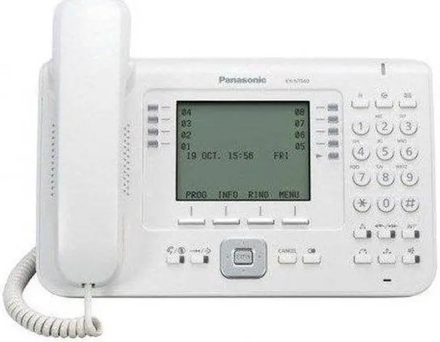 Alt view image 3 of 6 - Panasonic KX-NT560 Large Screen IP Proprietary Phone