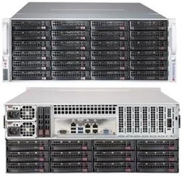 Alt view image 3 of 7 - Supermicro CSE-847BE1C-R1K28LPB Chassis