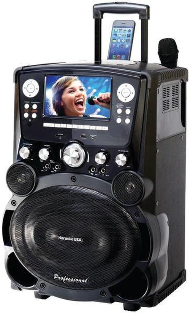 レトロな東芝ポータブルTV/VIDEO CD KARAOKE SYSTEM DOK - GP978 - Karaoke USA GP978 Professional Dvd/cd+g/mp3+g