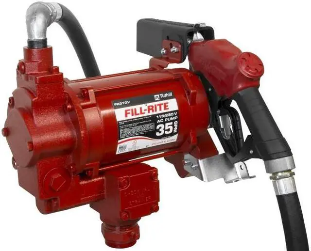 Alt view image 2 of 3 - AC Pump with Auto Nozzle,Diesel,3/4 FILL-RITE FR310VB