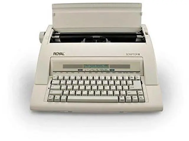 Alt view image 6 of 19 - Royal 69147T Scriptor II Personal Portable Electronic Typewriter with 20 Character, 2 Line LCD Display
