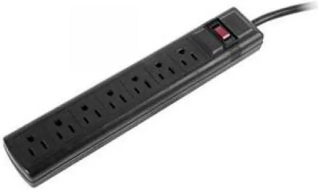 Main image of CYBERPOWER CYB#CSB706 Essential 7-Outlets Surge Suppressor with 1500 Joules and 6FT Cord