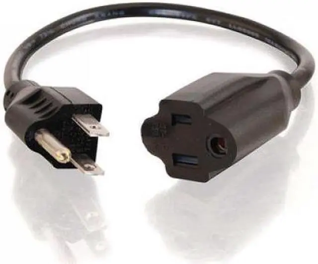 Main image of Cables To Go CAB#53408 12ft 18 AWG Outlet Saver Power Extension Cord (NEMA 5-15P to NEMA 5-15R)