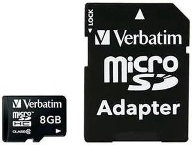 Main image of VERBATIM VER#44081 8GB Prem microSDHC Memory CL10