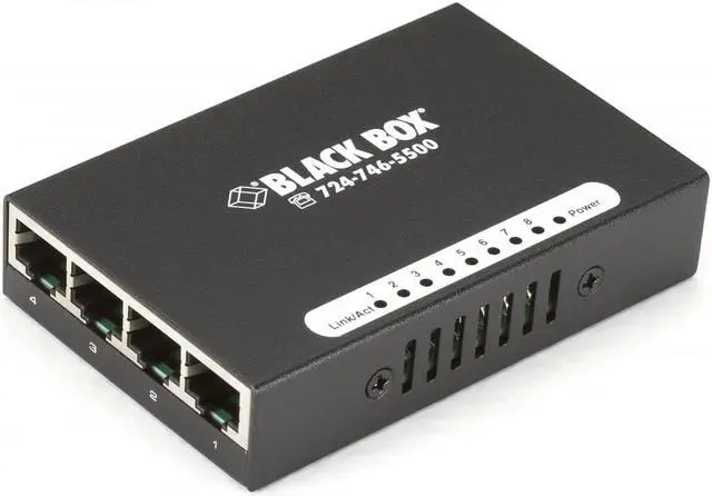 Alt view image 3 of 9 - Black Box USB-Powered 10/100 8-Port Switch