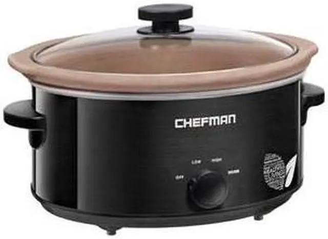 Alt view image 7 of 9 - Chefman RJ15-5-N 5 Qt. 5 Qt. Slow Cooker with Natural Stoneware Insert