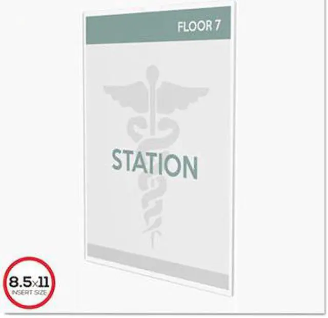 Alt view image 5 of 18 - deflecto Superior Image Cubicle Sign Holder 8 1/2 x 11 Clear 588601