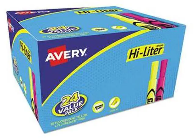 Alt view image 6 of 20 - Desk Style Highlighter Chisel Assorted Colors 24/Pack