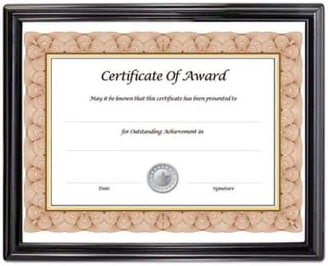 Alt view image 5 of 7 - NuDell EZ Mount Document Frame, Plastic, 8 1/2 x 11, Black