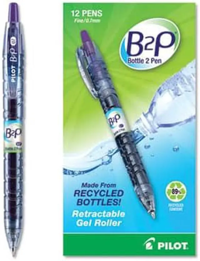 Alt view image 4 of 7 - Pilot B2P Gel Rolling Ball, Retractable, Purple Ink, 0.7 mm Fine