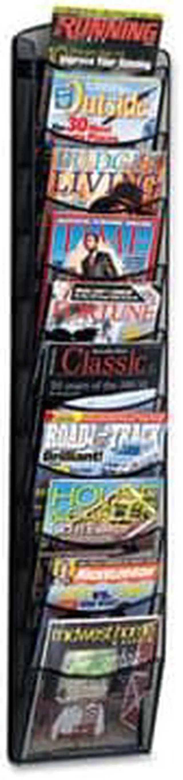 Alt view image 3 of 16 - Safco Rack,Magazine 10 Pkt,Bk 5579BL