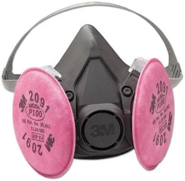 Alt view image 12 of 20 - 3M Half Facepiece Respirator 6000 Series, Reusable