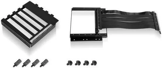 Alt view image 6 of 7 - LIAN LI O11D-1X Premium PCI-E x16 3.0 Black Extender Riser Cable 200mm and Cover Bracket for PC-O11D and PC-O11AIR