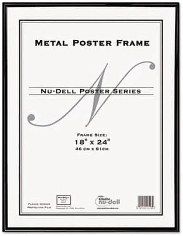 Alt view image 3 of 3 - NUDELL 31222 Metal Poster Frame 18x24 Black