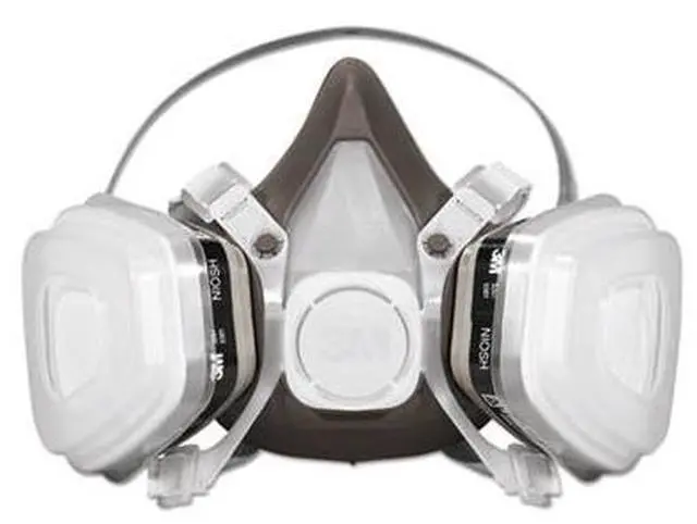 Alt view image 6 of 20 - 3M 66070 Half Facepiece Disposable Respirator 53P71, Organic Vapor/P95, Large