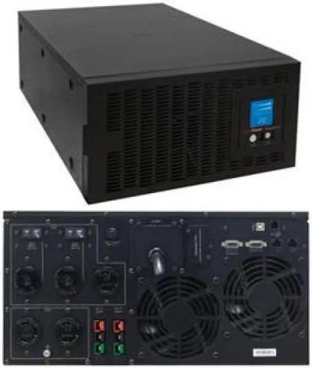 Main image of CyberPower PR5000LCDRTXL5U  Smart App Sinewave PR5000LCDRTXL5U - UPS ( rack-mountable ) - AC 208-240 V - 4000 Watt - 5000 VA 9 Ah - Ethernet - 5 output connector(s) - 5U