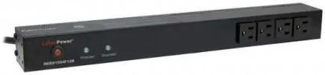 Main image of CyberPower RKBS15S4F12R  Rackbar Surge Protection RKBS15S4F12R Zero-U/1U - Surge suppressor ( rack-mountable ) - AC 120 V - 16 output connector(s)
