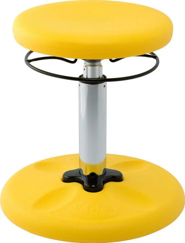 Main image of Kore Design KOR3103 (14" - 19") Kids Adjustable Standard Wobble Chair, Yellow
