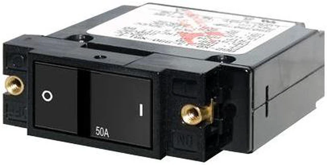 Main image of BLUE SEA SYSTEMS BS-7408 Breaker, A, 1 Pole Flat Rocker AC/DC 50A