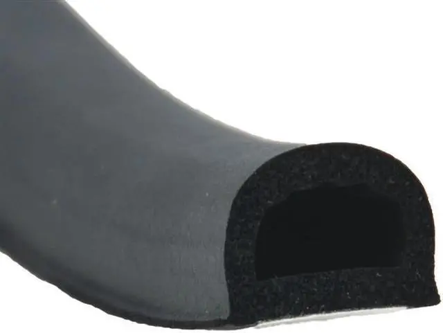 Main image of AP PRODUCTS 018-318 AP Products 018-318 "D" Seal with PSA Tape - 3/4" x 1/2" x 50, Black