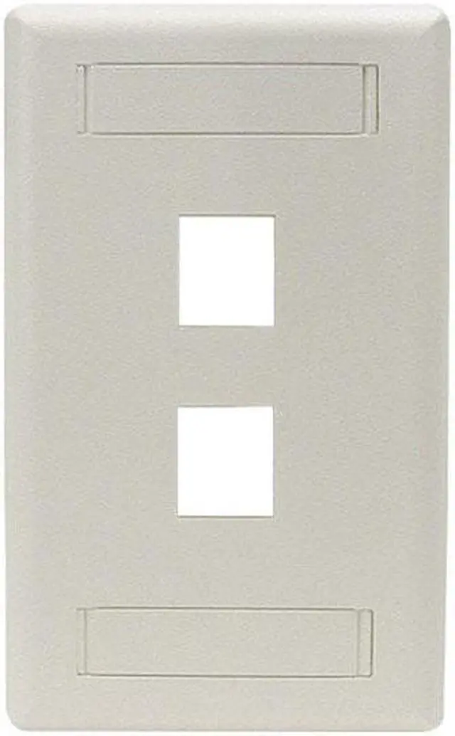 Main image of BLACK BOX CORPORATION WPT462 GIGASTATION2 WALLPLATE, 2-PORT SINGLE-GA