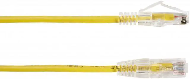 Main image of BLACK BOX CORPORATION C6APC28-YL-03 SLIM-NET CAT6A PATCH CABLE YELLOW 3FT