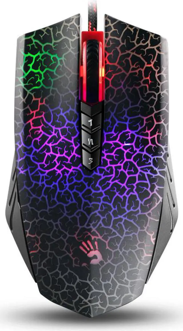 Alt view image 2 of 6 - A4tech Bloody A70 Infrared-Micro Adjustable 4,000CPI Gaming Mouse with Advanced Weapon Tuning & Macro Setting