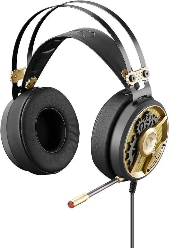 Alt view image 3 of 7 - Bloody M660 MOCI HIFI Gaming Headset with Built-in Microphone Boom, Light Weight, Compatible across platforms (Gold)