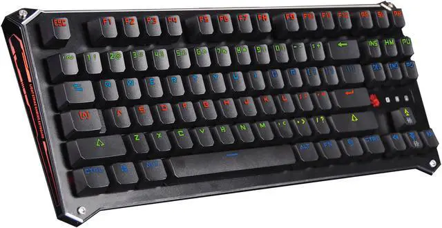 Main image of Bloody LED B830 Compact Gaming Mechanical Keyboard with LK LightStrike Optic Blue Switch, Light Strike 0.2ms, Water Resistaence, and Swift Response (Black)