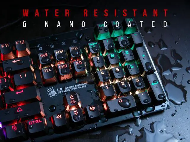 Alt view image 6 of 7 - Bloody B820 Light Strike LK Optical Mechanical Gaming Keyboard RGB LED Backlit (LK Blue Switch)