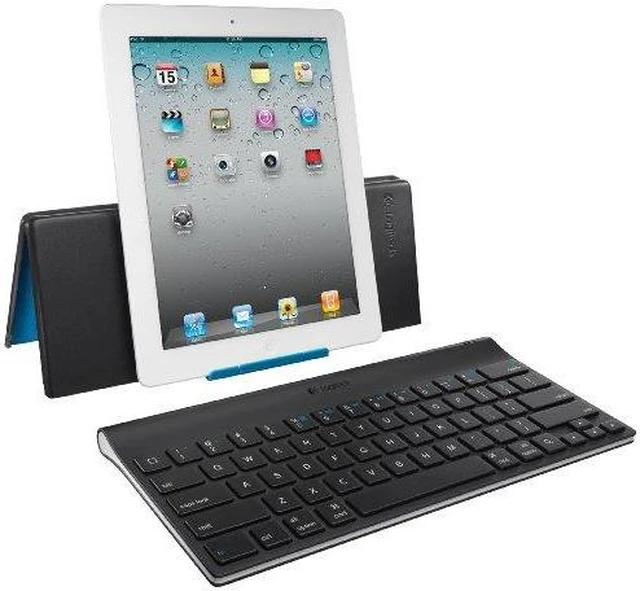 Alt view image 7 of 15 - Logitech Black Tablet Keyboard For iPad Model 920-003676