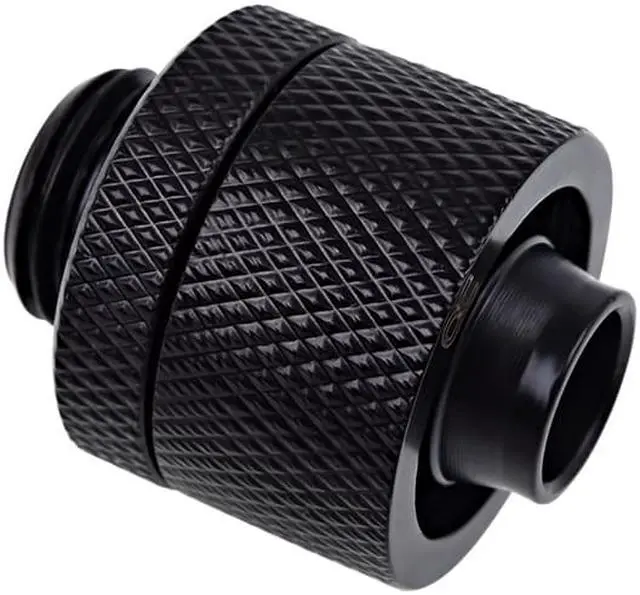 Alt view image 7 of 7 - Alphacool Eiszapfen 3/8" ID x 5/8" OD G1/4 Compression Fitting - Black Sixpack (17234)